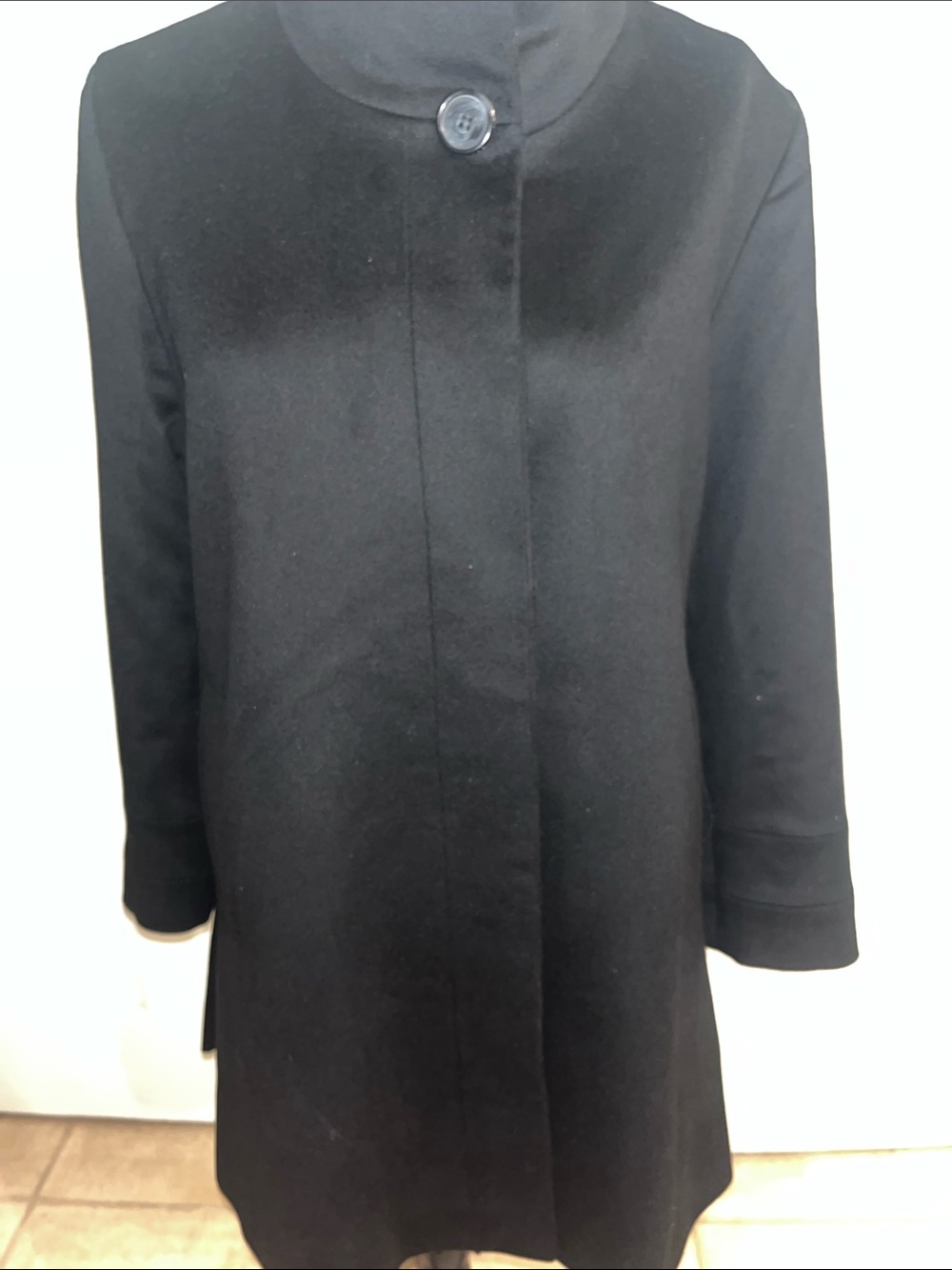 Fleurette Loro Piana women’s black Wool coat